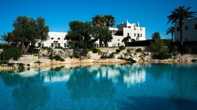 Masseria San Domenico pool in Puglia