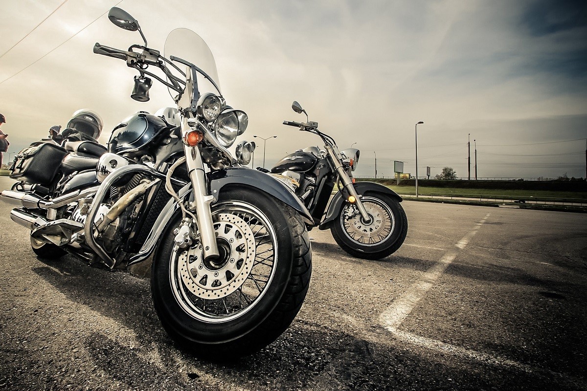 Pair of motorbikes