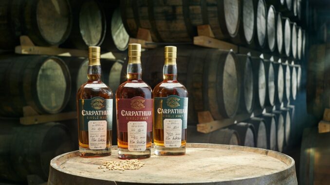 3 Finishings of the Carpathian Single Malt Whisky at the distillery