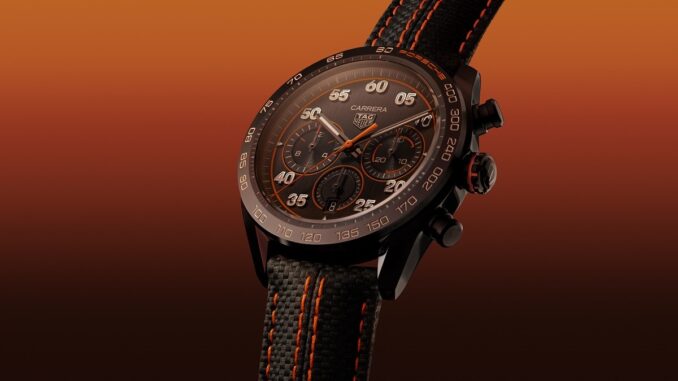 TAG Heuer Carrera Chronograph X Porsche Orange Racing watch