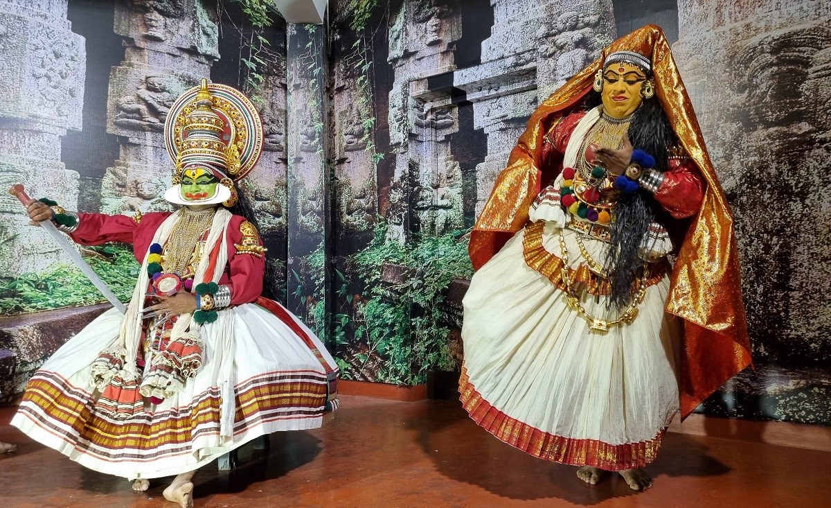 Kathakali dancing in Kerala