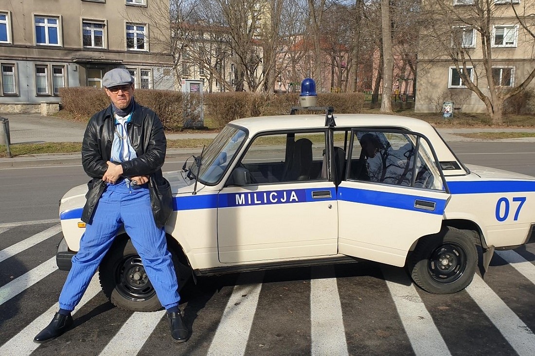 Vintage Police Trabant -Crazy Tours in Krakow