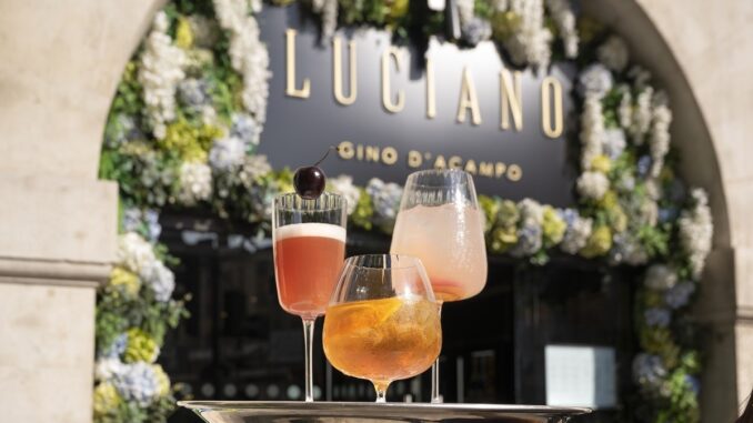 Trio of Cocktails at Luciano by Gino D'Acampo