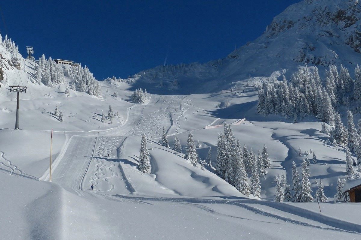 Ski Slope in French Alps