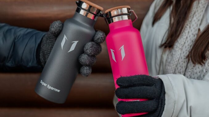 Super Sparrow To-Go water bottles