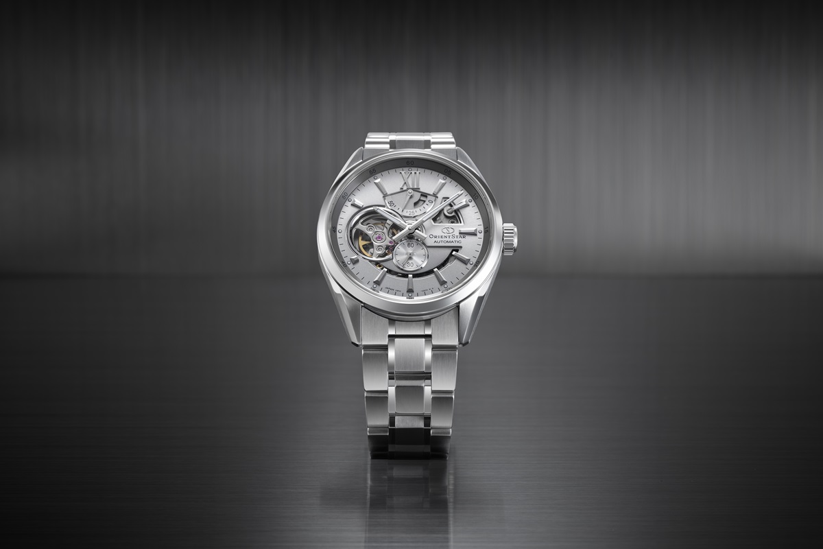 Silver Orient Star Modern Skeleton Watch