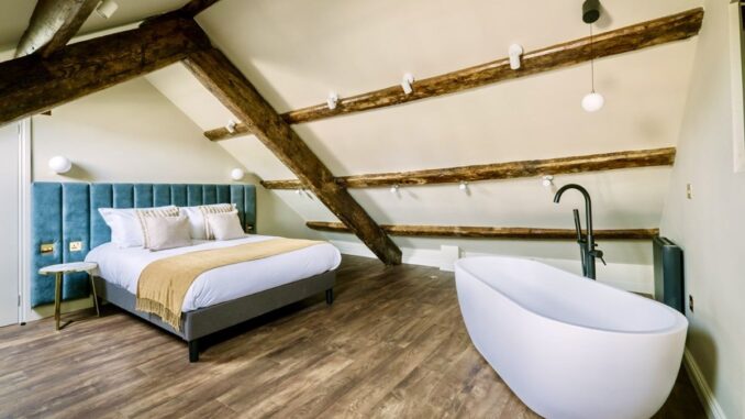castle view deluxe king room Domain Boutique Rooms King Room