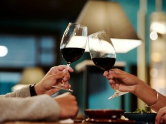 Red wine toast