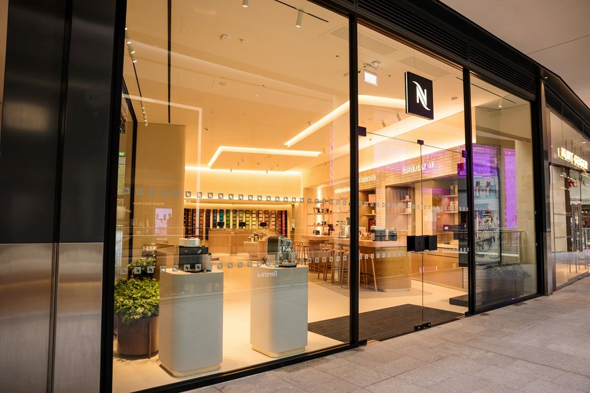 St James Quarter Nespresso Boutique exterior