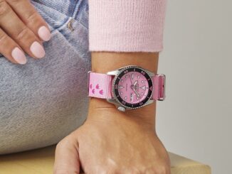 Seiko 5 Sports x The Pink Panther Limited Edition with NATO strap