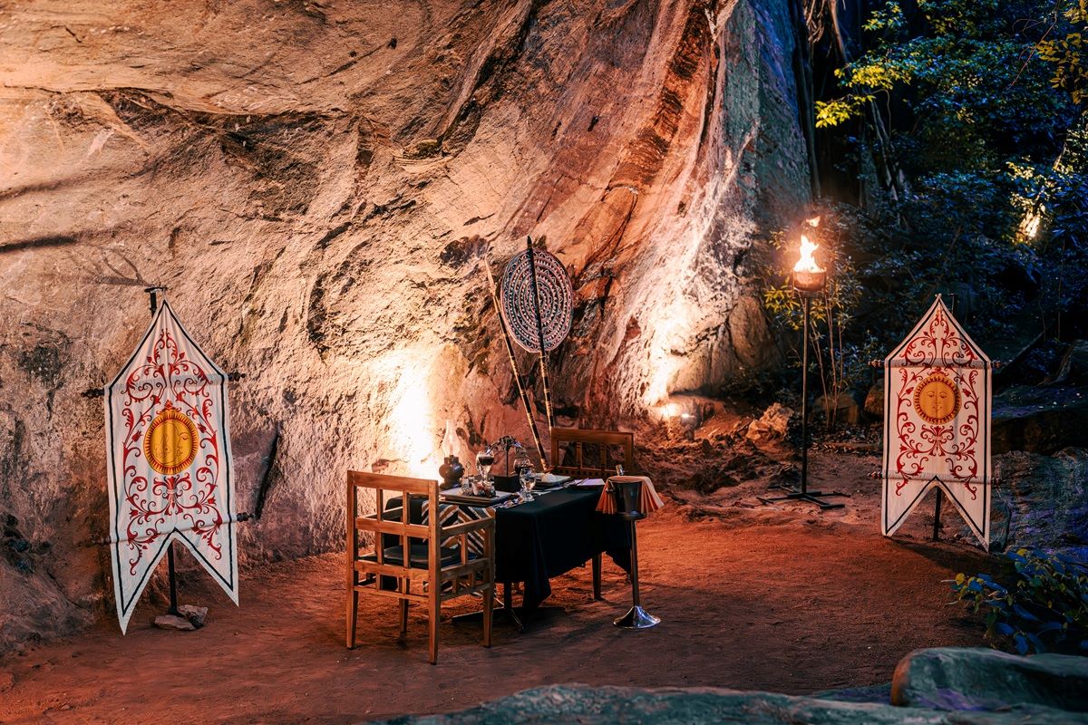Cave dinner at Heritance Kandalama