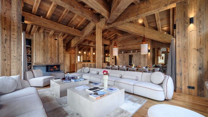 Chalet Cervinia living area