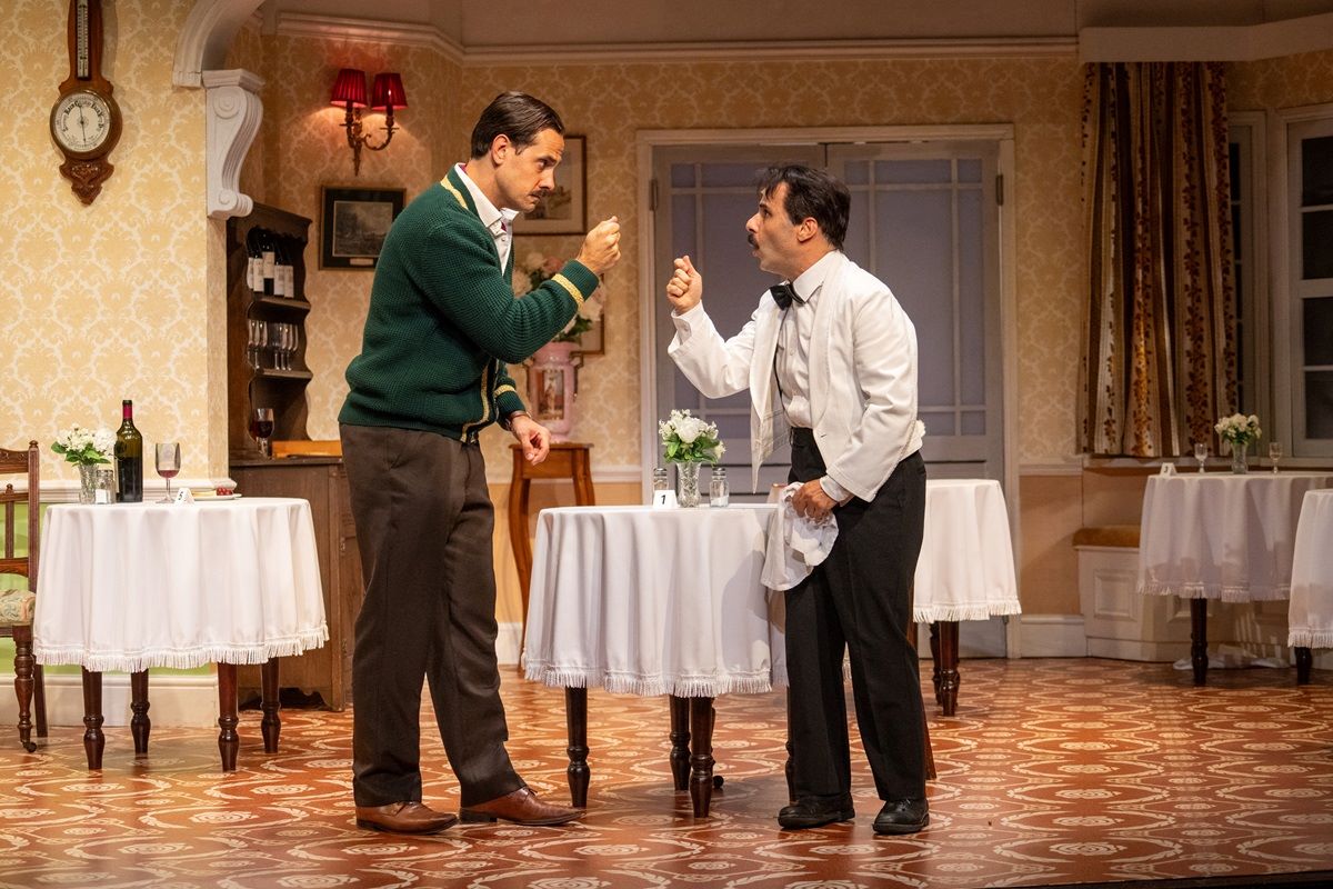 Basil and Manuel in Fawlty Towers play
