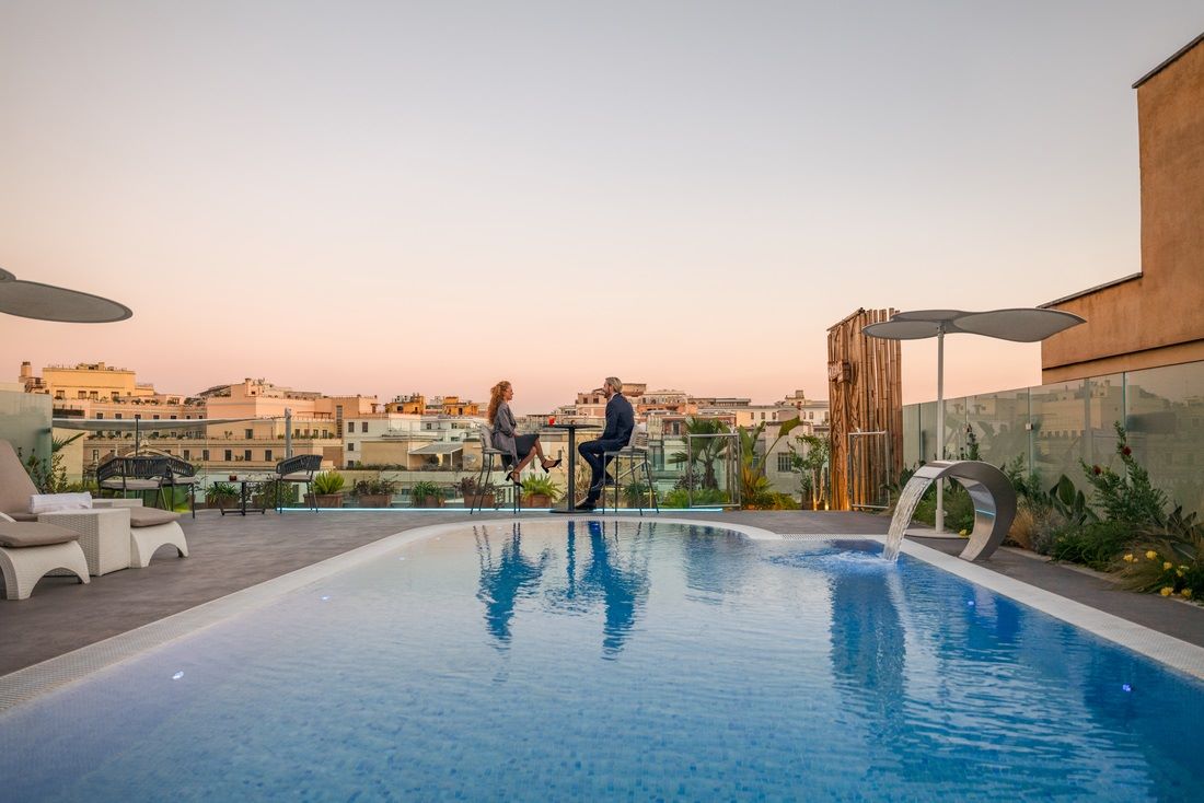 Aleph Rome rooftop pool