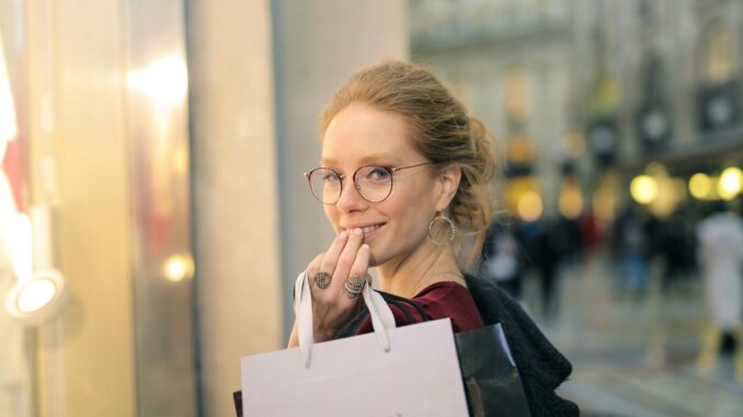 Woman shopping