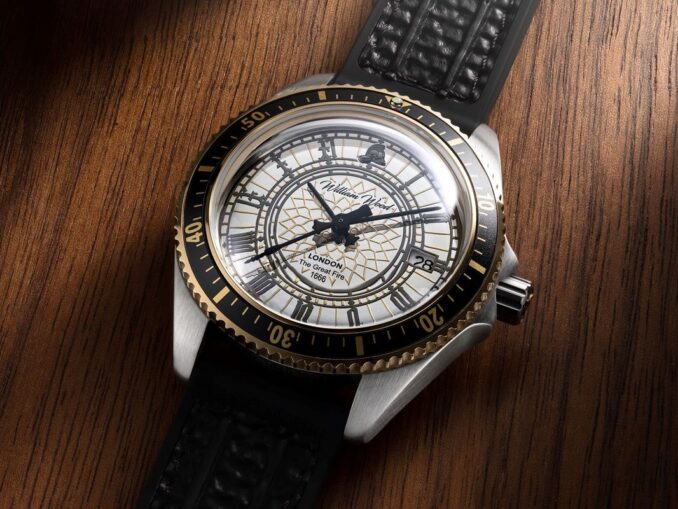William Wood Great Fire of London watch face