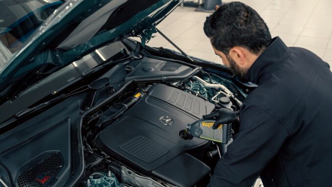 Oil maintenance on Mercedes