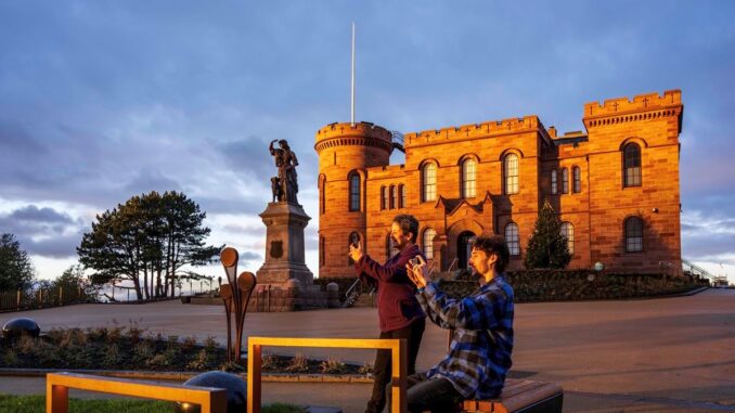 Inverness Castle gardens