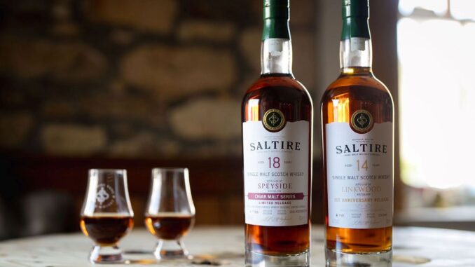 Saltire Rare Malt 14 and 18 year old whisky