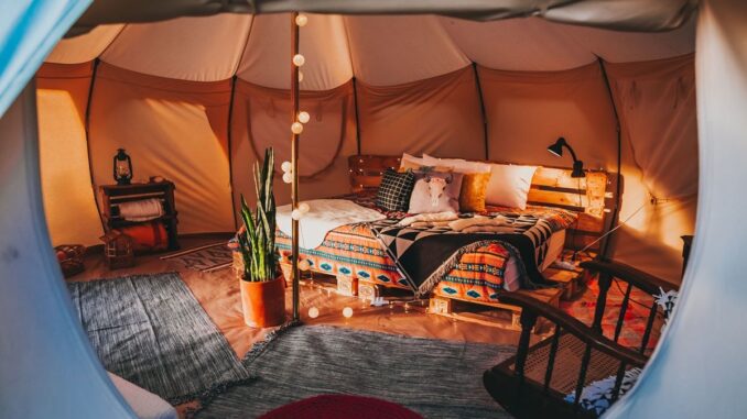 Comfortable camping