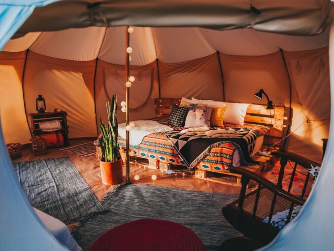 Comfortable camping