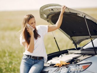 Woman broken down emergency