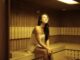 Girl in sauna
