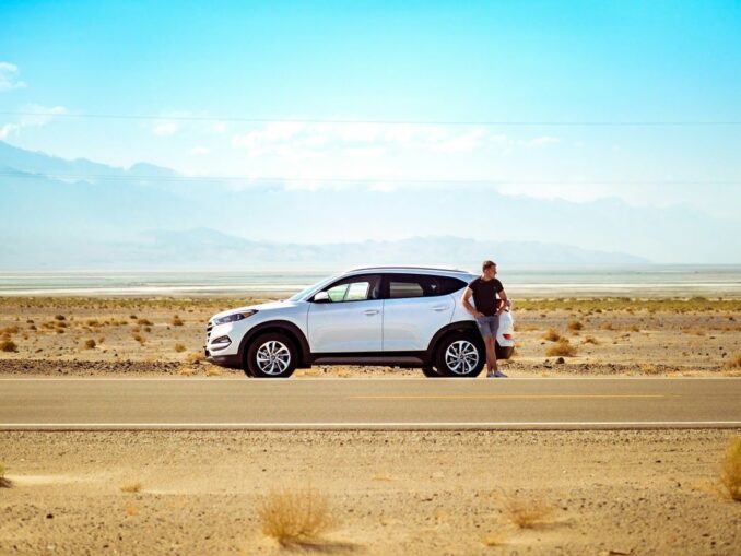 Car on roadside