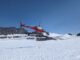 Helicopter trips on glacier