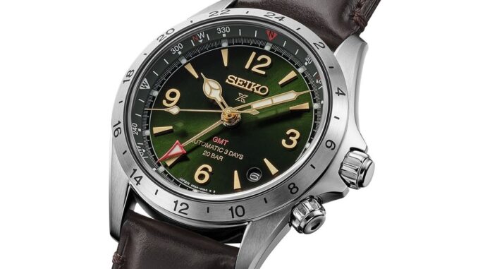 Seiko Prospex Alpinist Mechanical GMT in Green