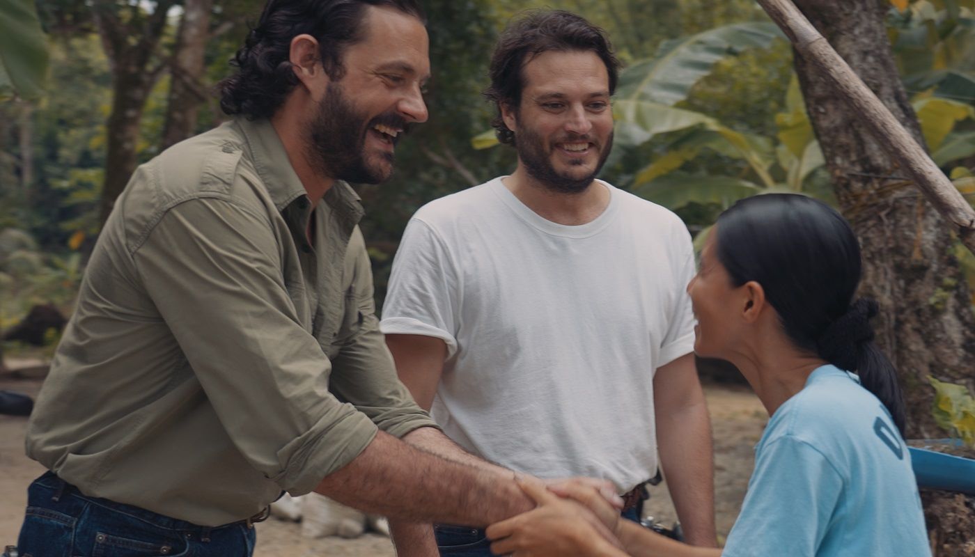 Meeting with locals