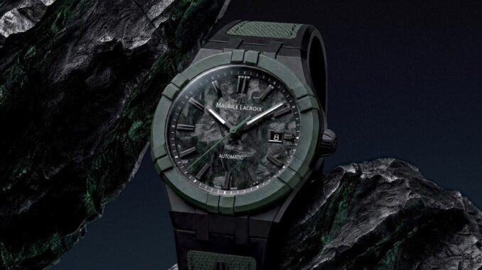 Maurice Lacroix AIKON-IC Frozen Carbon Deep Forest watch