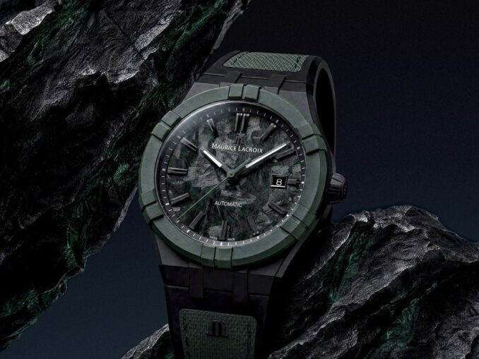 Maurice Lacroix AIKON-IC Frozen Carbon Deep Forest watch