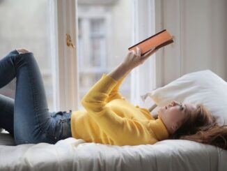 Reading a book